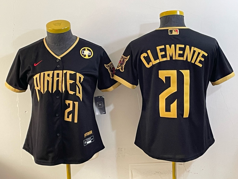 Youth Pittsburgh Pirates #21 Clemente black Game 2026 Nike MLB Jersey 051902->youth mlb jersey->Youth Jersey